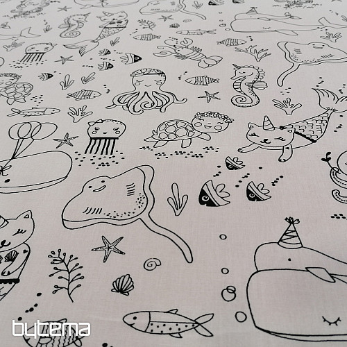 Fabric for painting the SEA