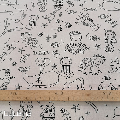 Fabric for painting the SEA