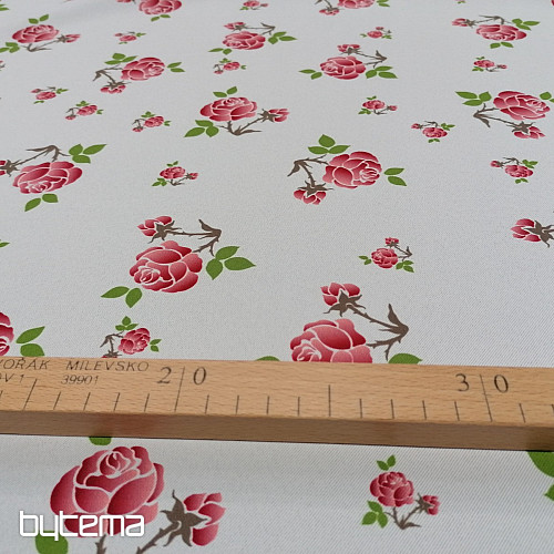 Decorative fabric BLACK OUT Roses