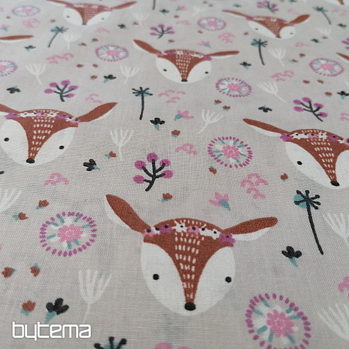 Cotton fabric SRNKA gray