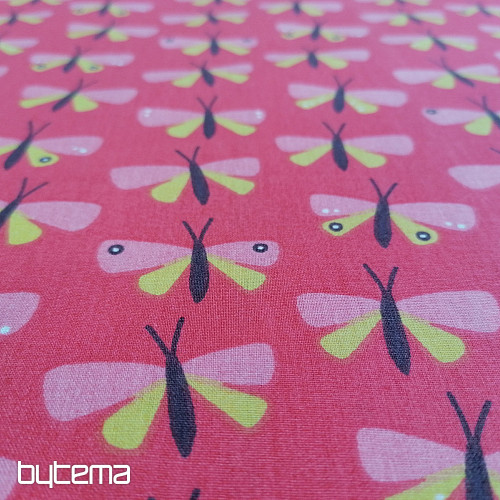 Cotton fabric BUTTERFLIES
