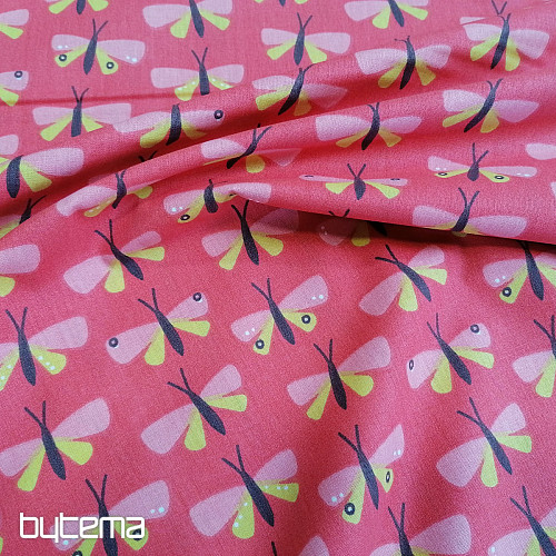 Cotton fabric BUTTERFLIES