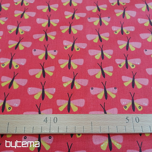 Cotton fabric BUTTERFLIES