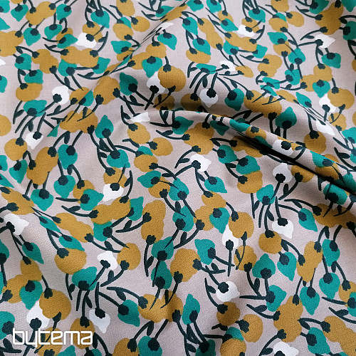 Cotton fabric KISNEK flowers