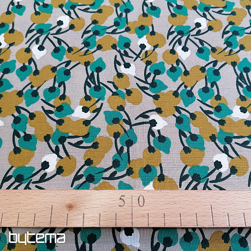 Cotton fabric KISNEK flowers