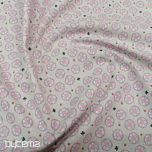 Cotton fabric ELYNA flowers