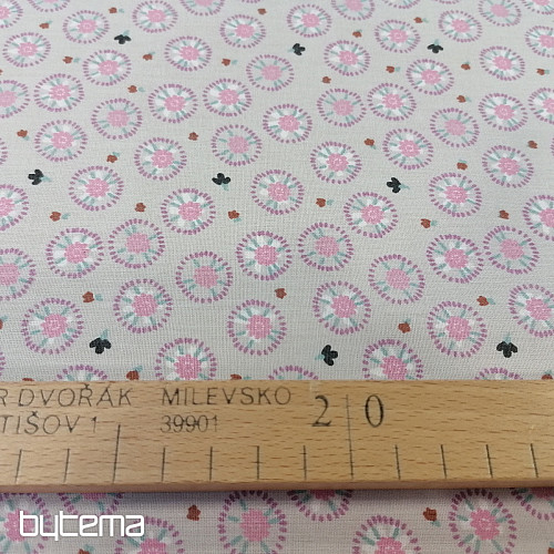 Cotton fabric ELYNA flowers