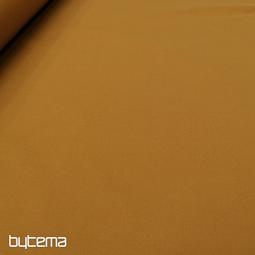 Cotton fabric UNI MUSTARD coarse cotton 220g