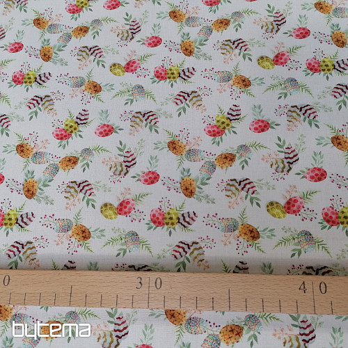 Cotton fabric EASTER EGGS