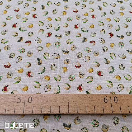 Cotton fabric SMALL EGGS