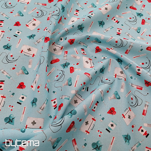 Cotton fabric DOCTORS