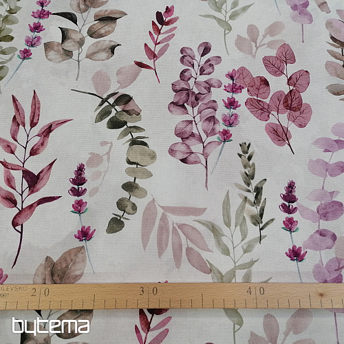 Decorative fabric LEAF lilac