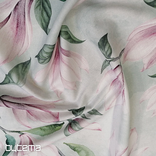 Decorative fabric MAGNOLIA green