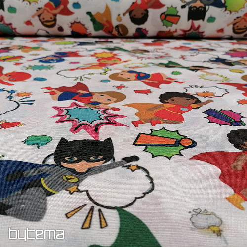 Decorative fabric SUPERHEROES