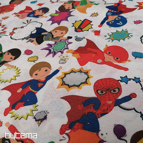 Decorative fabric SUPERHEROES