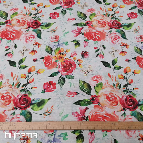 Decorative fabric ZAIDA FLOWERS