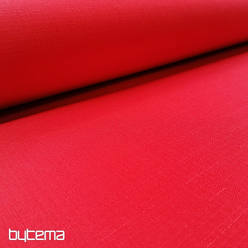 Decorative fabric teflon ELBA red