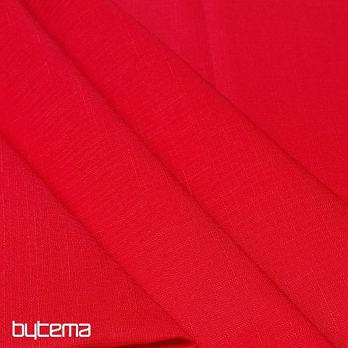 Decorative fabric teflon ELBA red