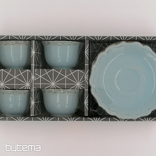Ceramic gift set of mugs and saucers