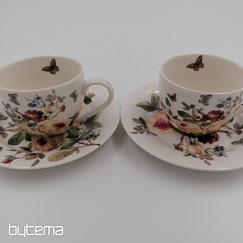 Porcelain espresso mugs set ROSE
