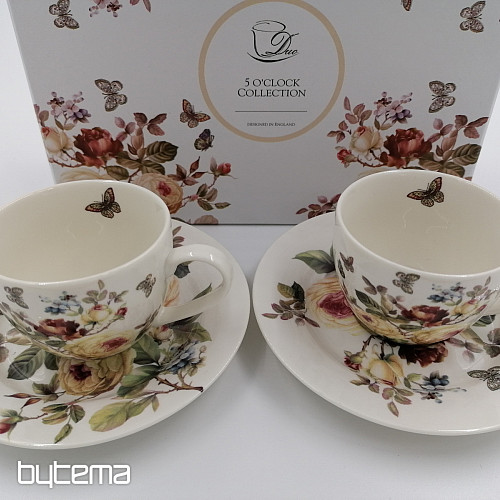 Porcelain espresso mugs set ROSE