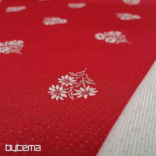 Decorative fabric HEART FLOWER I jacquard combination