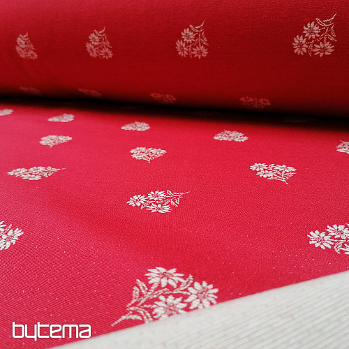 Decorative fabric HEART FLOWER I jacquard combination