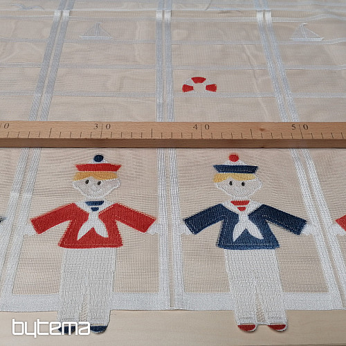 Children&#39;s curtain for stained glass - jacquard SEAMEN