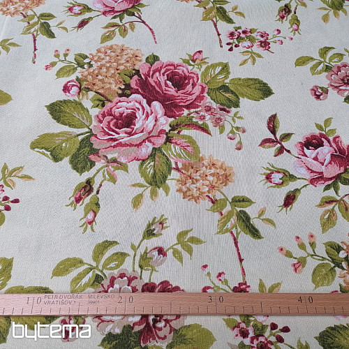 Decorative fabric ROSES CORNWALL