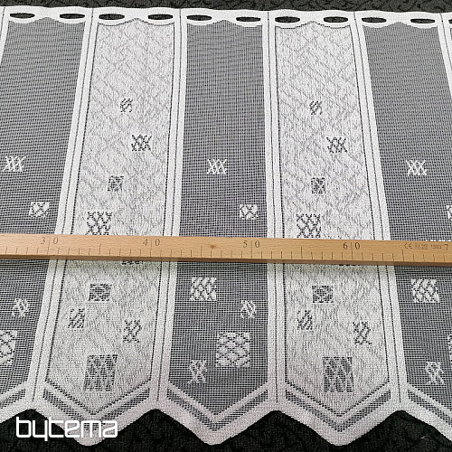 Stained glass curtain - jacquard, embroidered 934