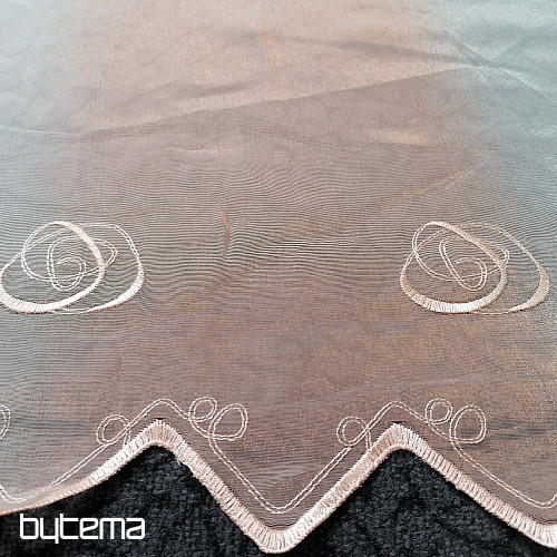 Stained glass curtain - voile with embroidery 225
