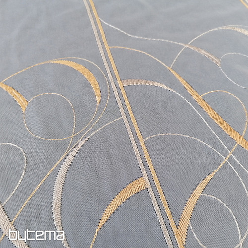 Stained glass curtain - orange veil 512/01