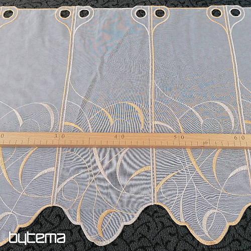 Stained glass curtain - orange veil 512/01