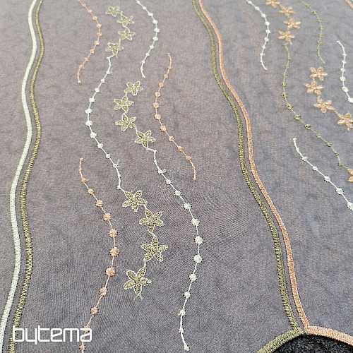 Stained glass curtain - embroidered 1189