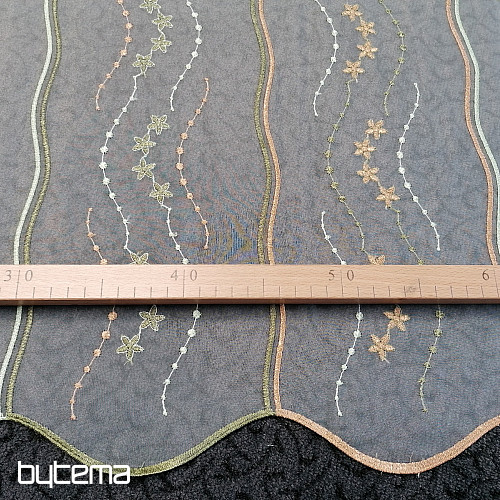 Stained glass curtain - embroidered 1189