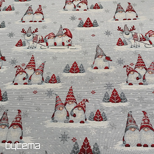 Tapestry fabric CHRISTMAS ELVES