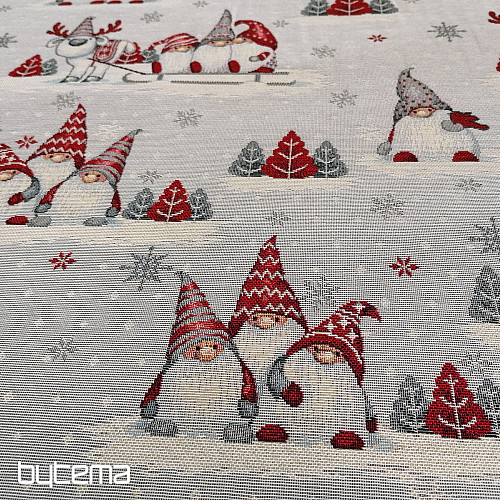 Tapestry fabric CHRISTMAS ELVES