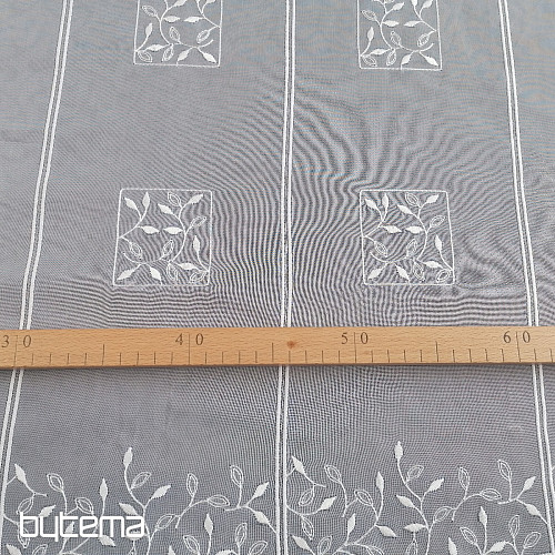 Stained glass curtain - voile with V550 embroidery