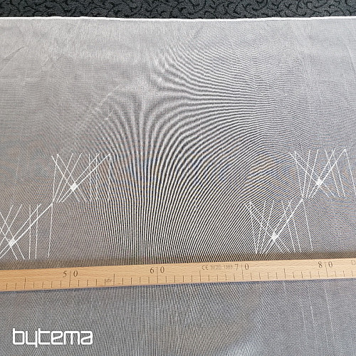 Japanese wall - Japanese curtain with embroidery shiny look