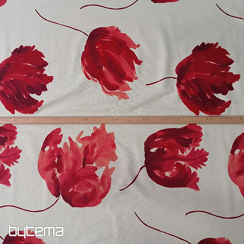Decorative fabric IZALINE rouge