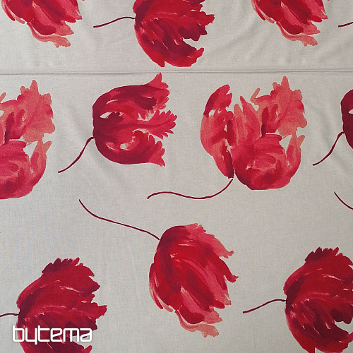 Decorative fabric IZALINE rouge