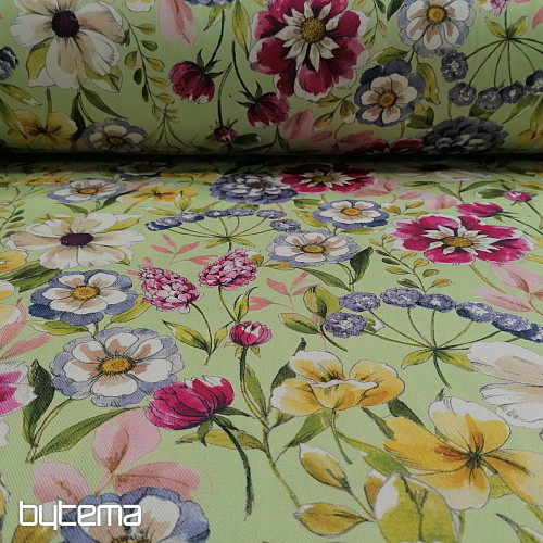 Decorative fabric KEILA green