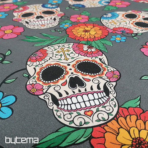 Decorative fabric TANIS skull