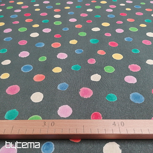Decorative fabric COLORED DOTS