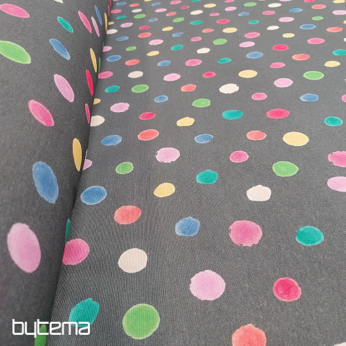 Decorative fabric COLORED DOTS