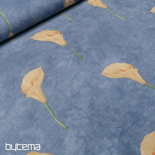 Decorative fabric Cala blue large