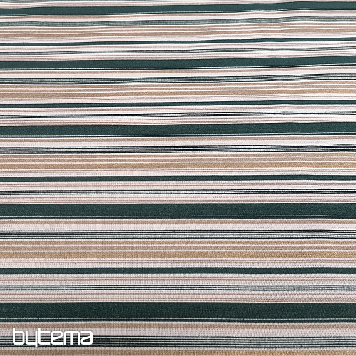 Cotton fabric Christmas stripe green