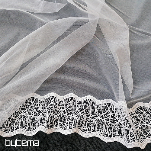 Luxurious curtain GERSTER 11619 white