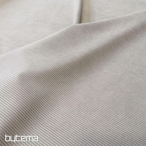 upholstery fabric RIB PEWTER light beige