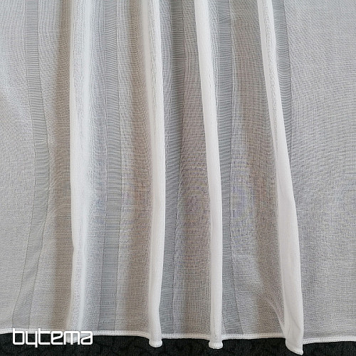 Curtain GERSTER 11296 white with stripes
